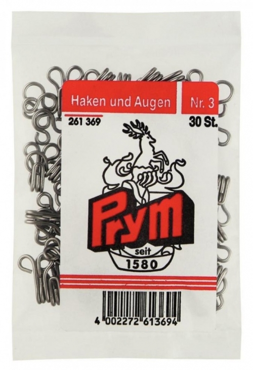 Prym Hook & Eye Fasteners Silver
