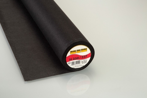 Vilene Vlieseline H250 Light Medium Firm Interfacing Charcoal