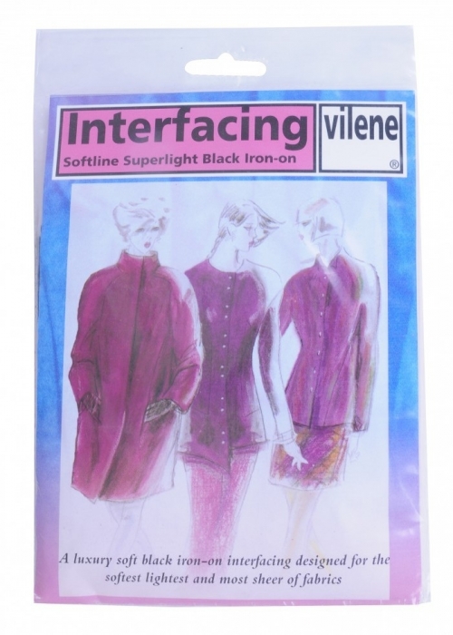 Vilene Vlieseline Superlight Iron On Interfacing Black