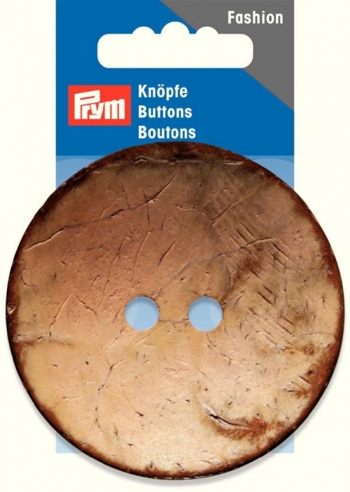 Prym Round Coconut Buttons Beige