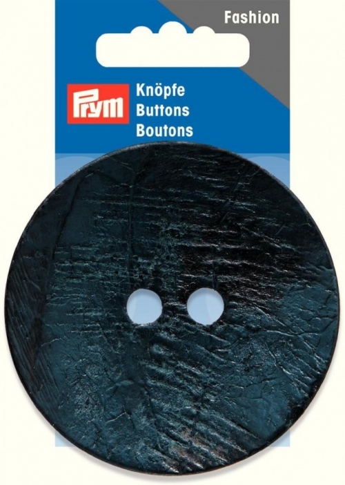 Prym Round Coconut Buttons Dark Blue
