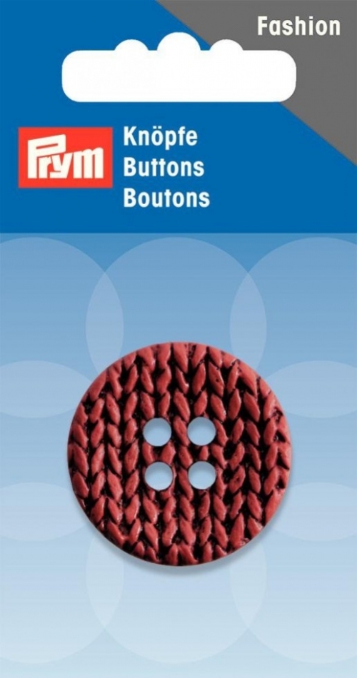 Prym Knitted Texture Buttons Terracotta
