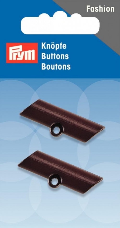 Prym Shank Toggle Buttons Brown