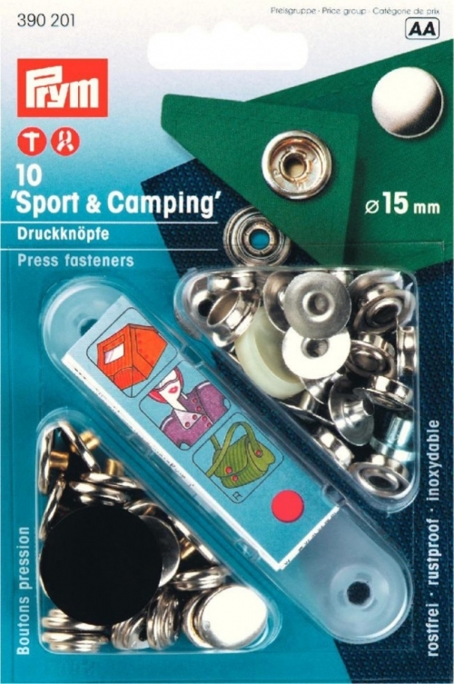 Prym Sport Snaps Press Fasteners Silver