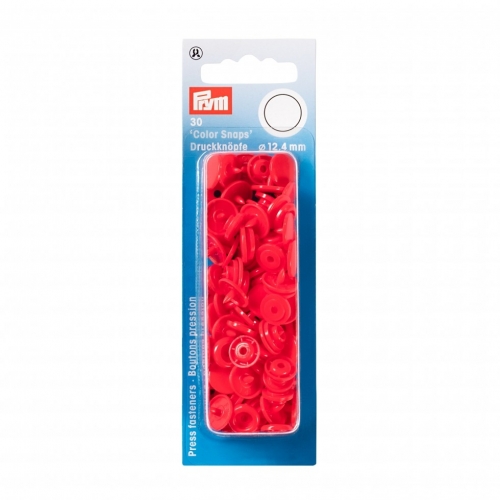 Prym Snaps Press Fasteners Light Red