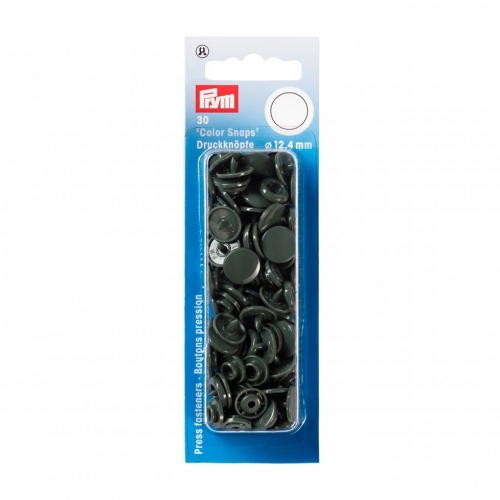 Prym Snaps Press Fasteners Dark Grey