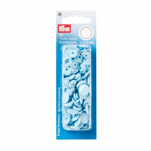 Prym Snaps Press Fasteners Light Blue