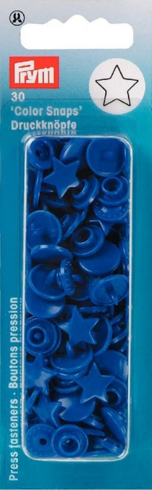 Prym Star Snaps Press Fasteners Royal Blue