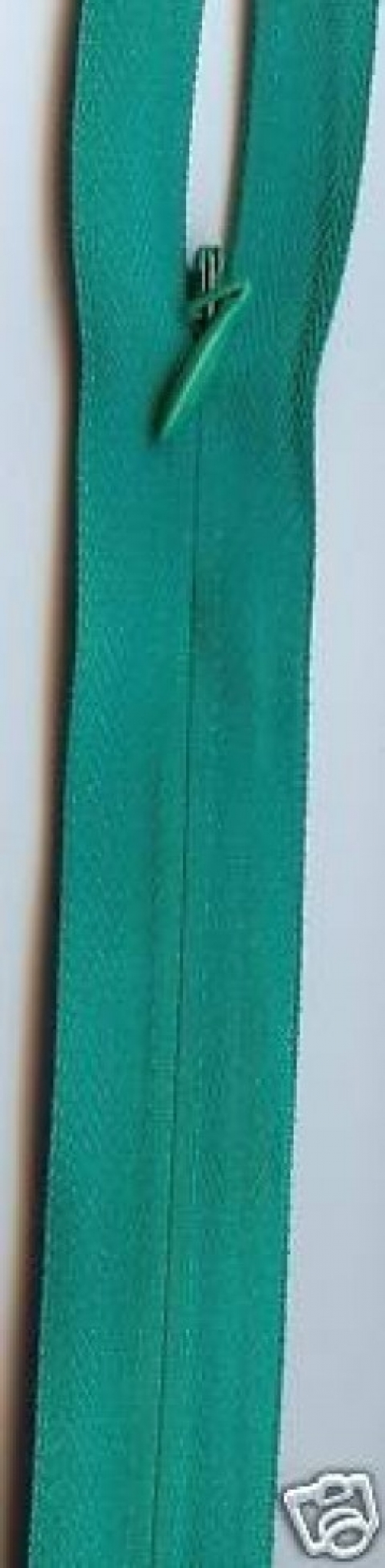 Concealed Invisible Closed End Zips Jade Green