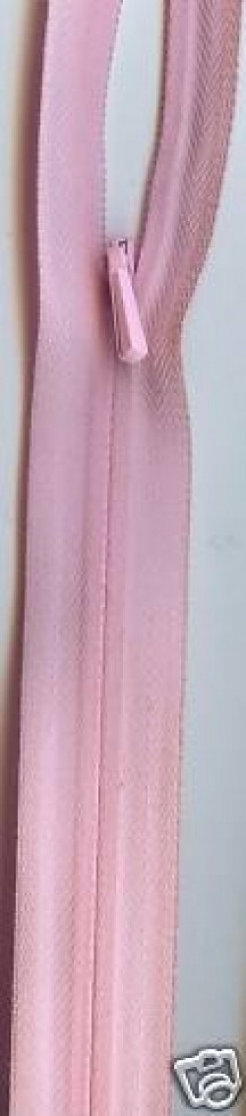 Concealed Invisible Closed End Zips Baby Pink