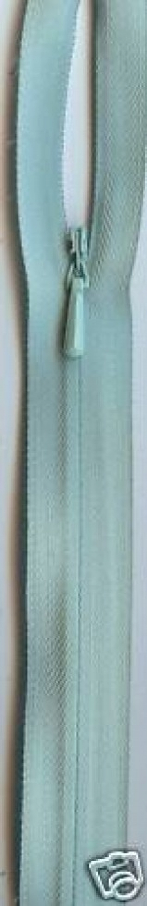 Concealed Invisible Closed End Zips Pale Green