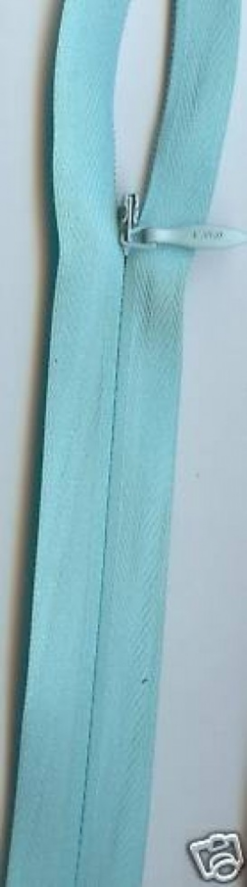 Concealed Invisible Closed End Zips Pale Aqua