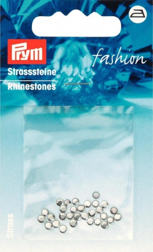 Prym Round Diamantes Silver