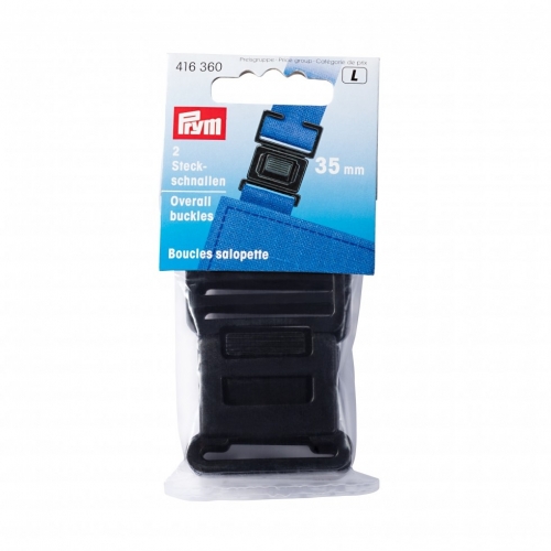 Prym Plastic Overall Buckles Black