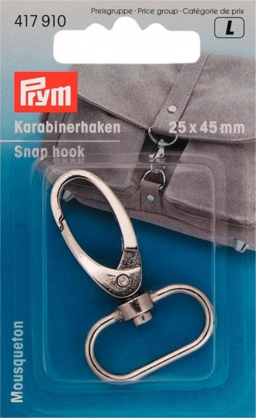 Prym Swivel Clip Fasteners Silver