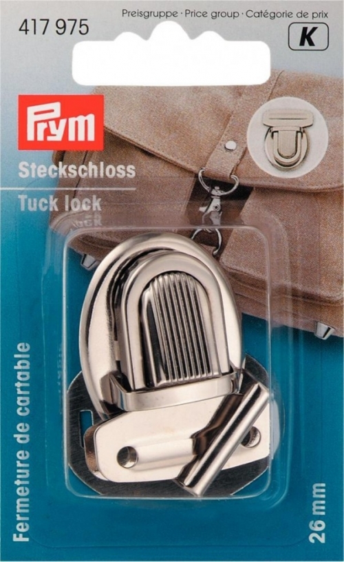 Prym Tuck Lock Bag Fastener Silver