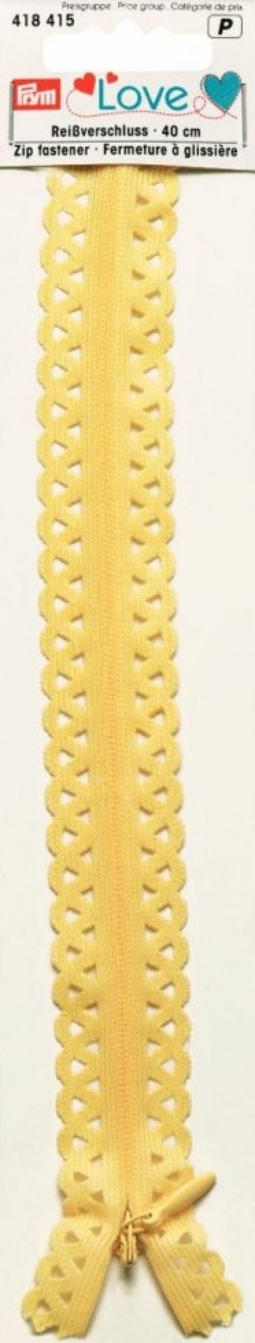 Prym Love Lace Dress Zips Pale Yellow