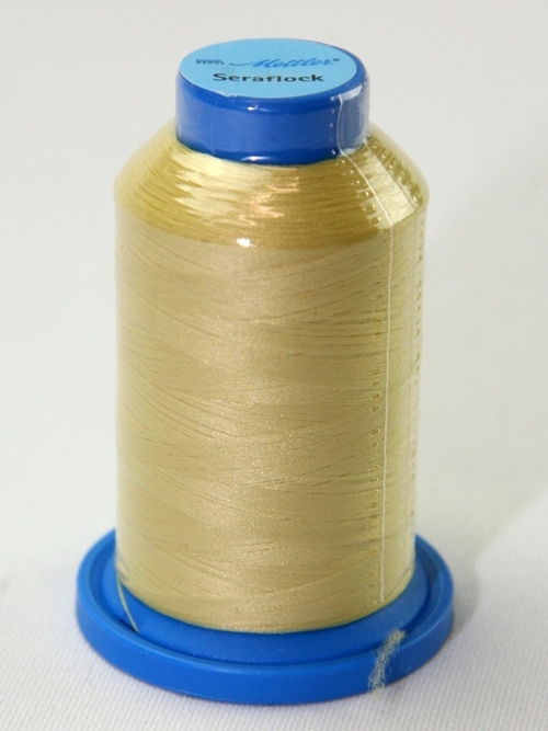 Mettler Seraflock Stretch Sewing Thread 114 Lemon Yellow
