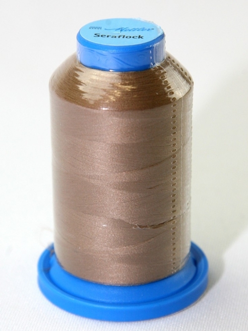 Mettler Seraflock Stretch Sewing Thread 1424 Dark Beige