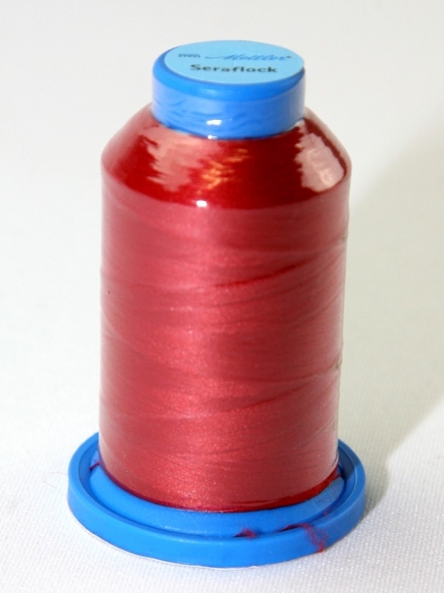 Mettler Seraflock Stretch Sewing Thread 504 Red