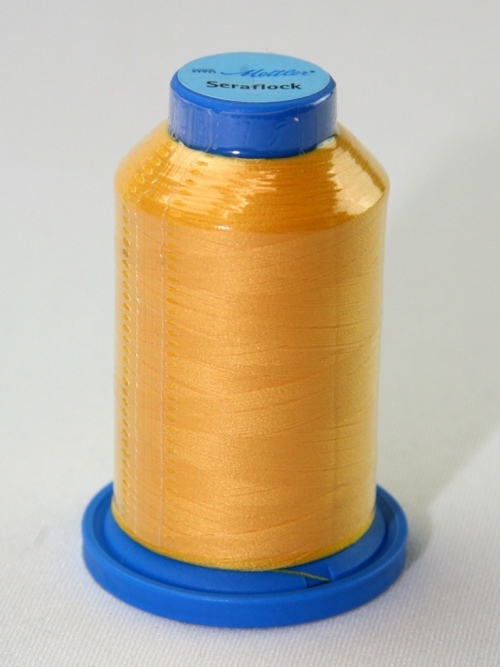 Mettler Seraflock Stretch Sewing Thread 607 Golden Yellow