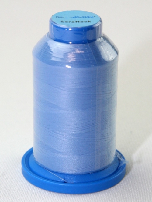 Mettler Seraflock Stretch Sewing Thread 818 Sky Blue