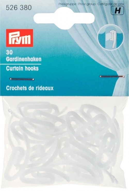 Prym Curtain Hooks White