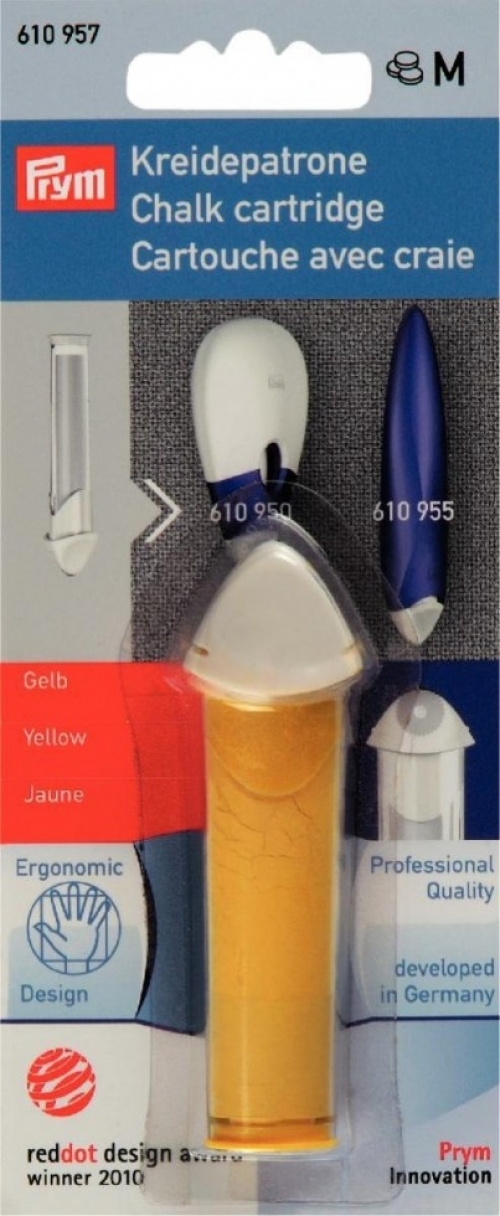 Prym Ergonomic Chalk Wheel Cartridge Yellow