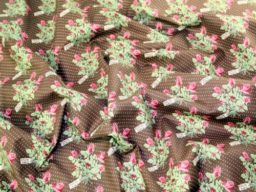 Gutermann 100% Cotton Fabric Brown