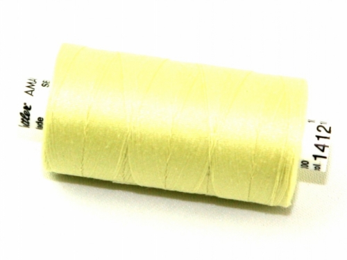 Mettler Seralon Polyester Sewing Thread 1412 Lemon Frost