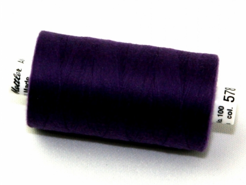 Mettler Seralon Polyester Sewing Thread 578 Purple Twist