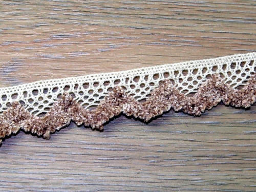 Natural Cotton Lace Trim Cream & Beige