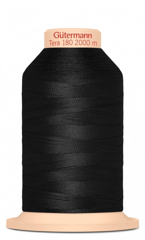 Gutermann Tera 180 Overlocker Sewing Thread Black
