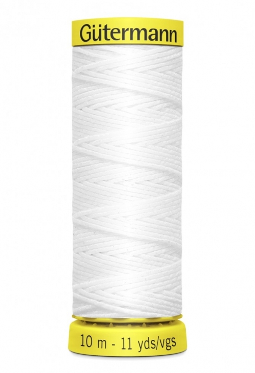 Gutermann Shirring Elastic White