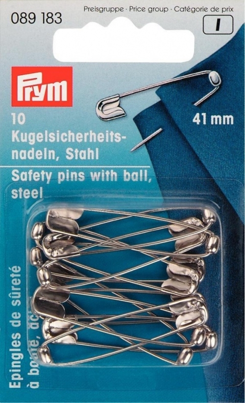 Prym Safety Pins Silver