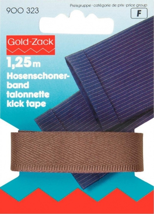 Prym Sew On Kick Tape Medium Brown