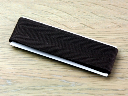 Prym Strong Cotton Herringbone Tape Dark Brown