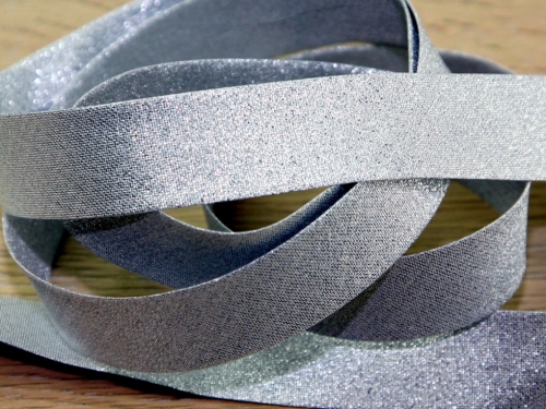 Prym Lurex Bias Binding Tape Silver