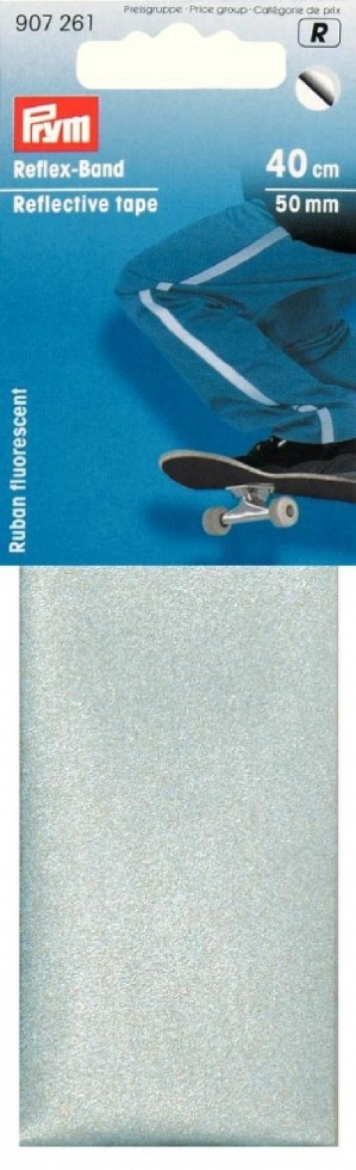 Prym Reflective Self Adhesive Tape Silver