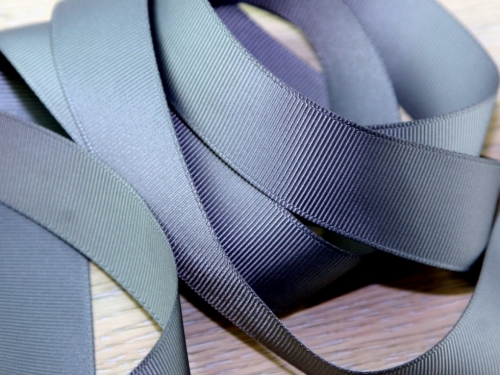 Prym Ribbed Polyester Tape Grey