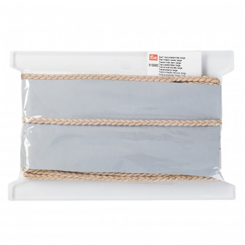 Prym Faux Suede Plait Braid Trim Beige