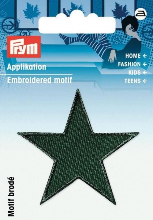 Prym Star Patch Motif Green