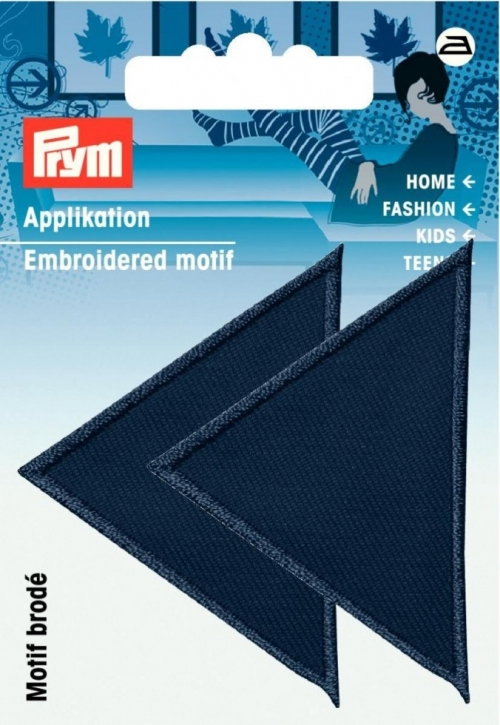 Prym Triangular Patch Motif Large - Dark Blue