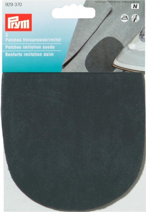 Prym Imitation Suede Elbow Patches Black