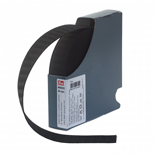 Prym Lateral Stiffness Elastic Tape Black