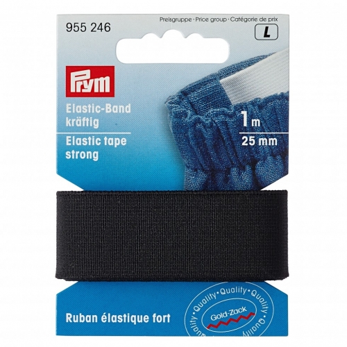 Prym Strong Elastic Tape Black