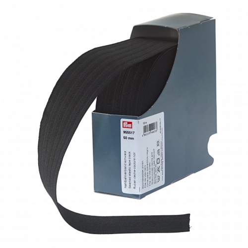 Prym Seamed Elastic Tape Black