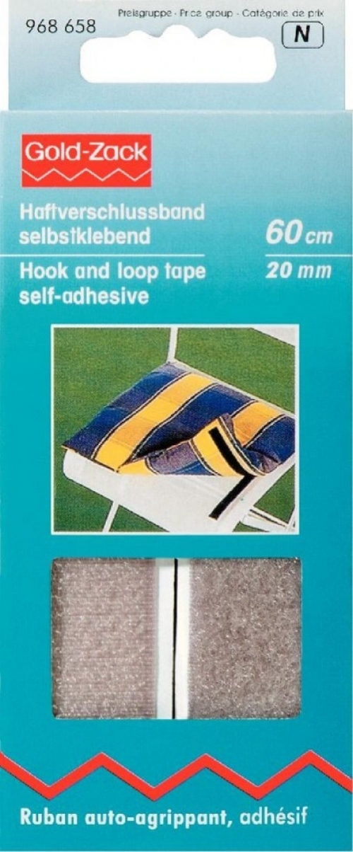 Prym Stick On Velcro Grey