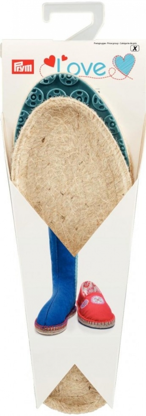 Prym Childrens Espadrilles Soles Blue Sole