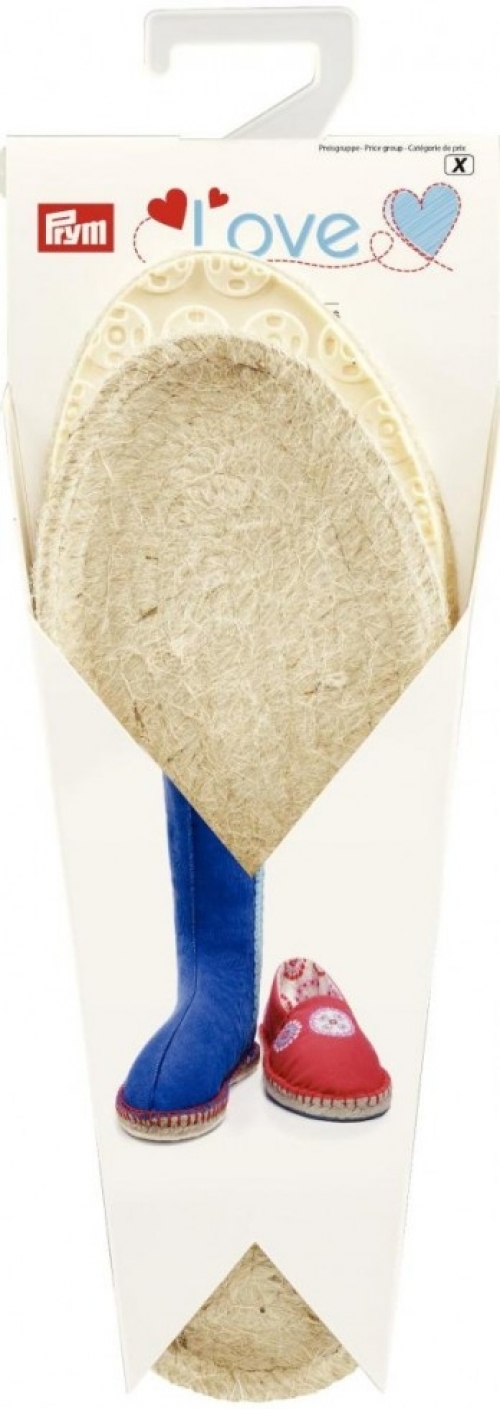 Prym Childrens Espadrilles Soles Cream Sole